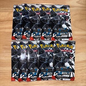 Pokémon Black Bolt Booster Packs x 10